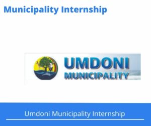 Umdoni Municipality Internships @umdoni.gov.za