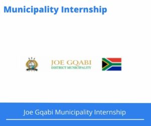 Joe Gqabi Municipality Internships @jgdm.gov.za