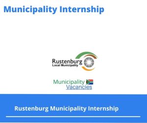Rustenburg Municipality Internships @govpage.co.za