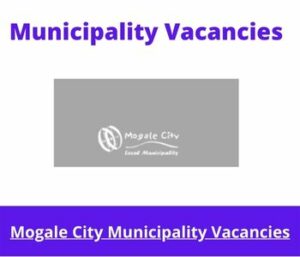 Mogale City Municipality Vacancies 2023 Apply @mogalecity.gov.za