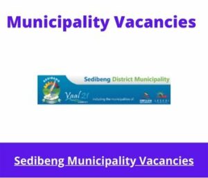 Sedibeng Municipality Vacancies 2023 Apply @sedibeng.gov.za