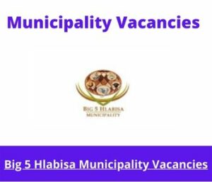 Big 5 Hlabisa Municipality Vacancies 2023 Apply @www.big5hlabisa.gov.za